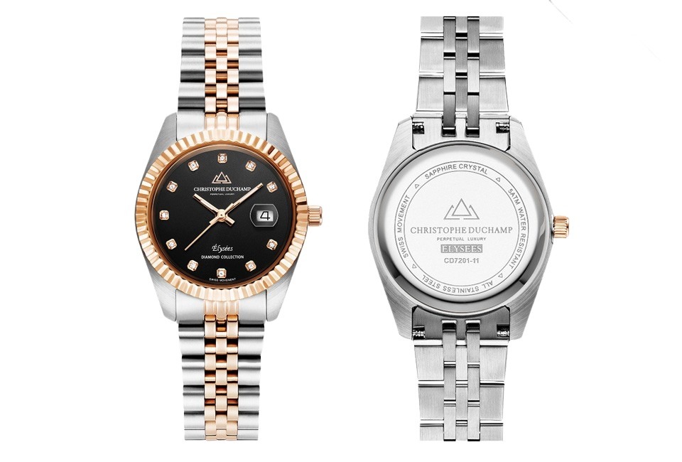 Elegante orologio da donna dal design classico di Christophe Duchamp