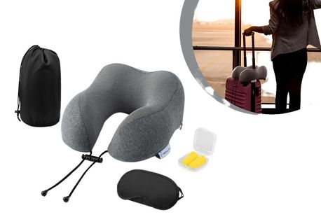 Kit de voyage 4 en 1 très pratique avec cale-nuque ergonomique