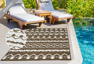 Tapis avec un design réversible pour l'intérieur et l'extérieur — 4