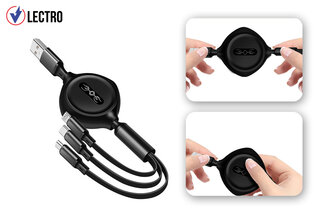 Three-in-one charging cable