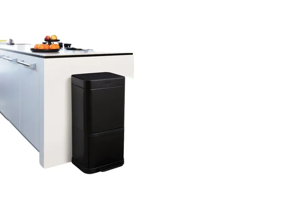 Waste garbage can 70 liters with sorting compartments