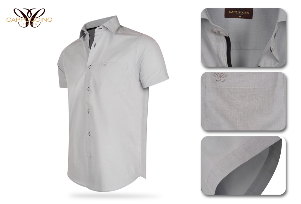 Cappuccino short-sleeved summer shirts