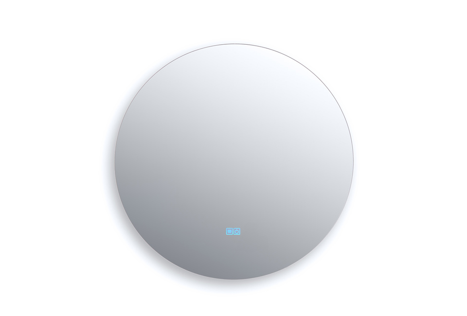 Miroir LED rond et élégant avec fonction anti-condensation