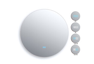 Miroir LED rond et élégant avec fonction anti-condensation — 4
