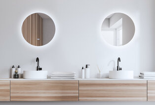 Miroir LED rond et élégant avec fonction anti-condensation — 7