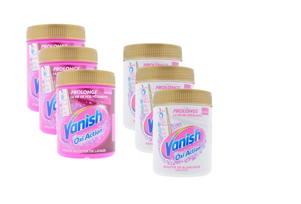 Megapack Vanish Oxi Action booster de poudre &agrave; laver