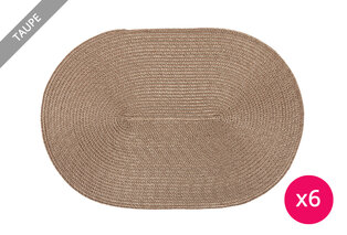 Ensemble de 6 sets de table tressés disponibles en plusieurs coloris — 3