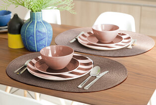 Ensemble de 6 sets de table tressés disponibles en plusieurs coloris — 4
