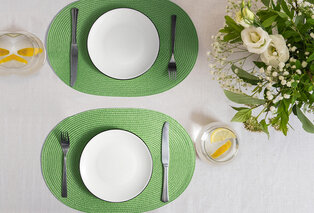 Ensemble de 6 sets de table tressés disponibles en plusieurs coloris — 15