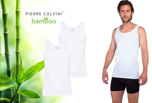 2-pack Pierre Calvini onderhemden met bamboevezels voor heren en dames — 2