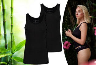 2-pack Pierre Calvini onderhemden met bamboevezels voor heren en dames — 5