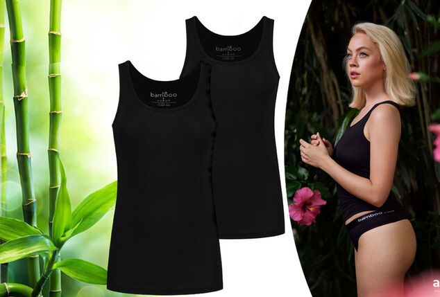 2-pack Pierre Calvini onderhemden met bamboevezels voor heren en dames