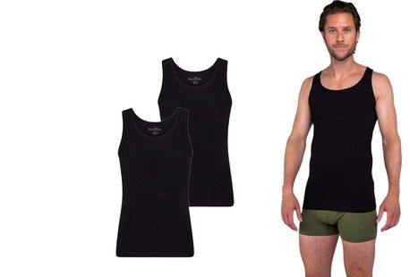 2-pack Pierre Calvini onderhemden met bamboevezels voor heren en dames