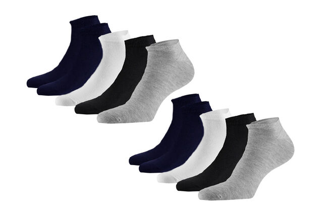 10 paires de socquettes en bambou pour hommes et femmes