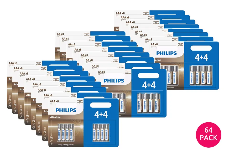 Megapack Philips Alkalibatterien