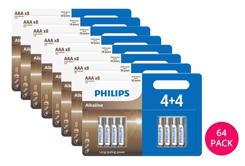 Megapack Philips Alkalibatterien