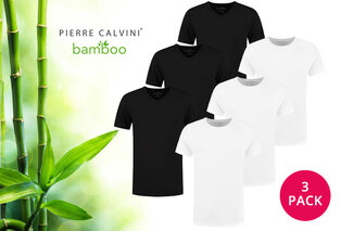 Kolme pehmeää bambusta valmistettua T-paitaa