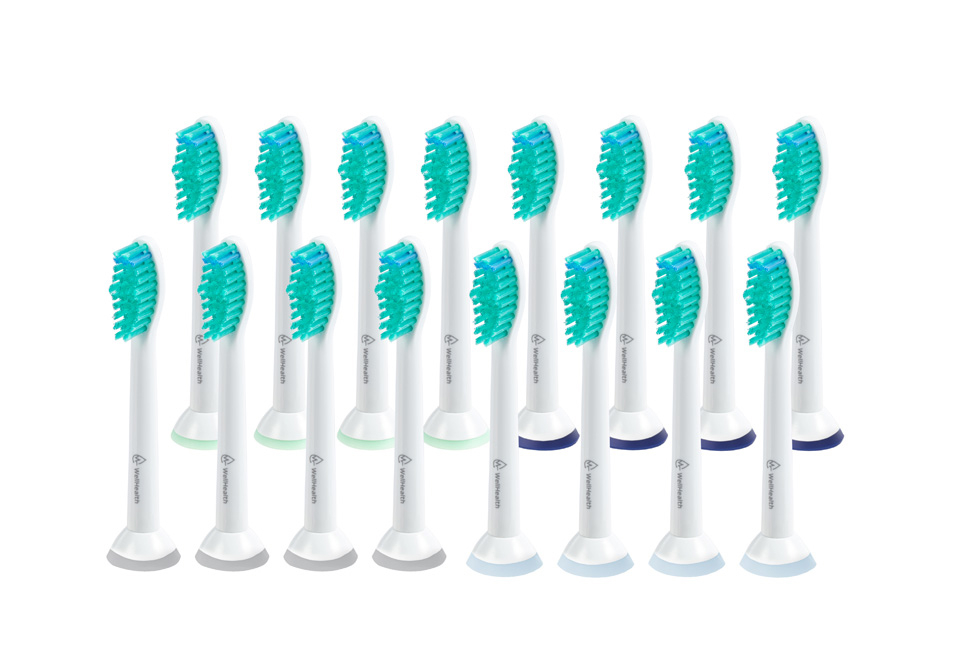 16 ou 32 brossettes pour brosse &agrave; dents &eacute;lectrique