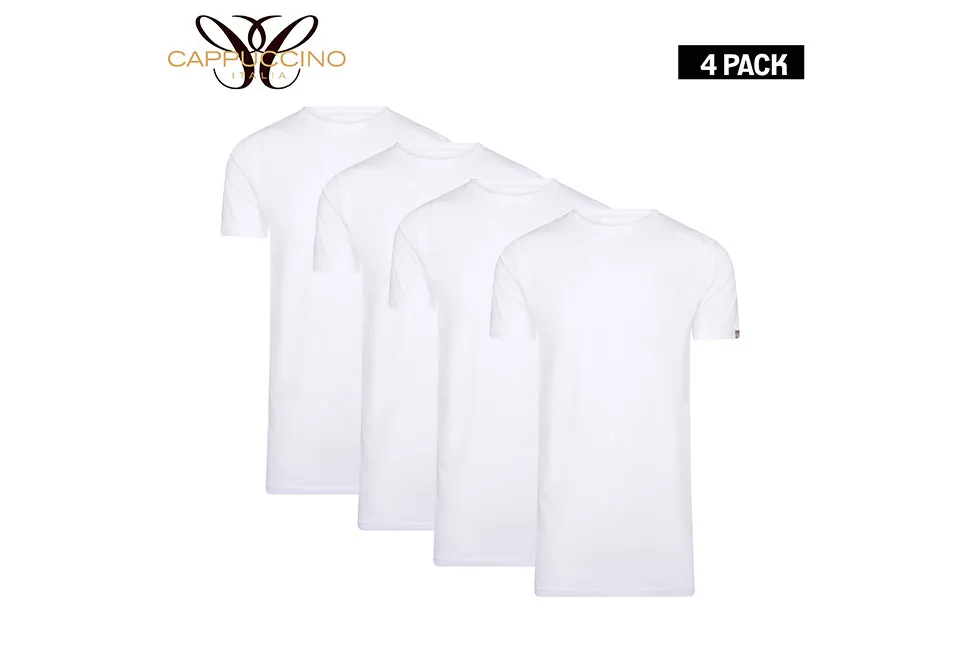 Pack of four cotton T-shirts