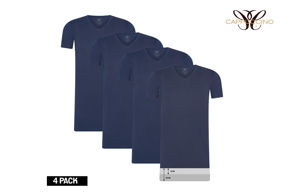 4 extra lange T-shirts
