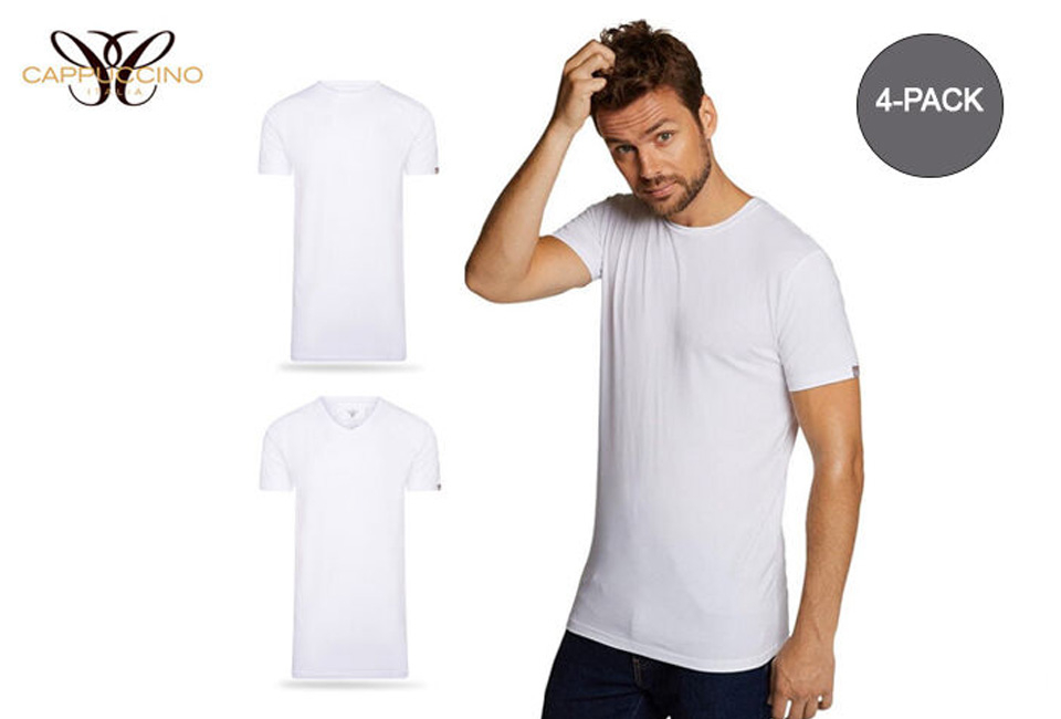 4 extra lange T-shirts