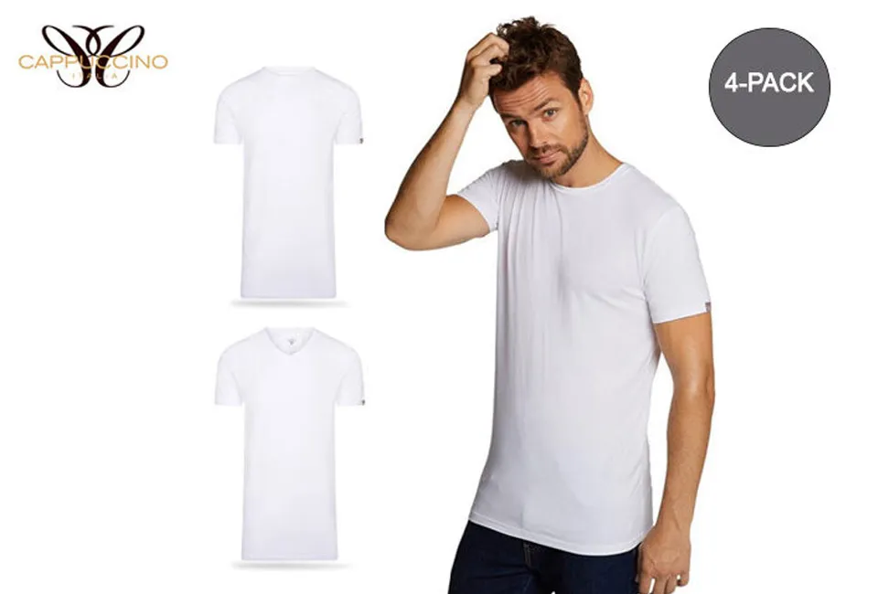 Pack of four cotton T-shirts