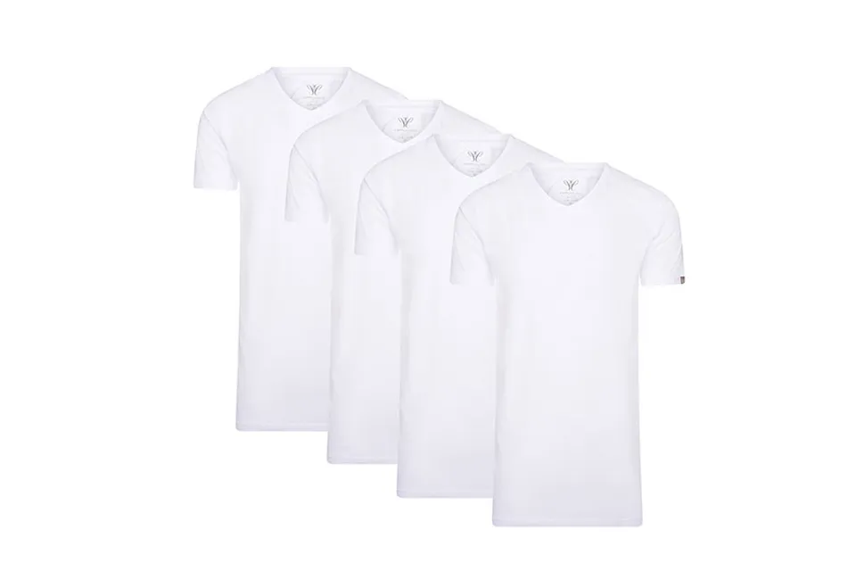 Pack of four cotton T-shirts