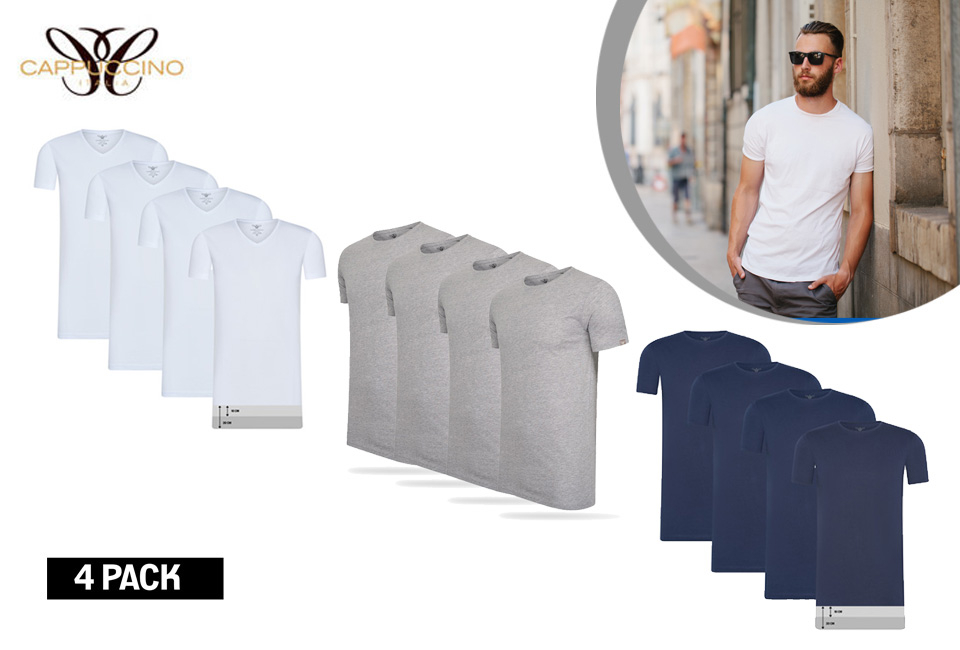 4 extra lange T-shirts