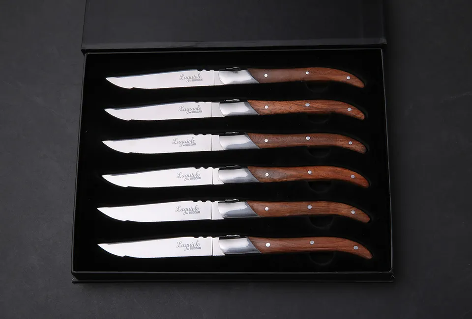 Set de 6 cuchillos fileteros Laguiole