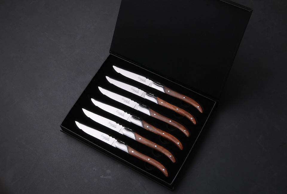 Set of 6 Laguiole steak knives