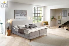 Luxueuze boxspring met 7-zone pocketveermatras