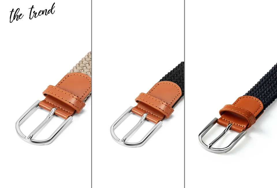 3 braided belts