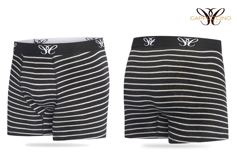 4 boxers de la marque Cappuccino en cotton