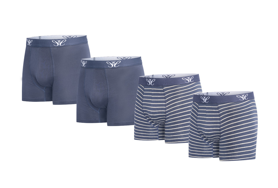 4 boxers de la marque Cappuccino en cotton