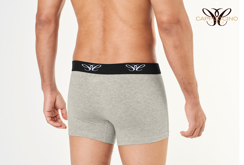 4 boxers de la marque Cappuccino en cotton