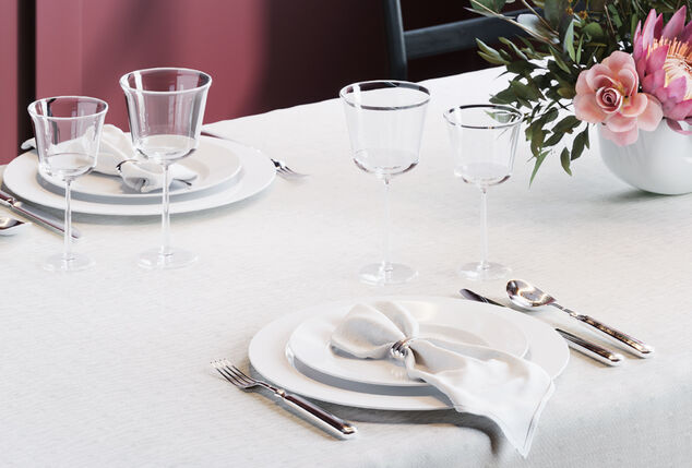 Nappe et serviettes de fête