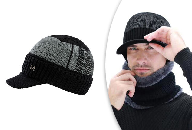 Bonnet casquette chaud pour protéger votre tête lors des journées de grand  froid - Noir