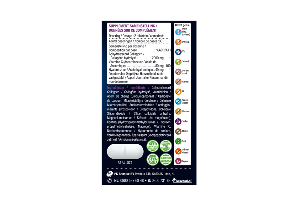 Donnez un coup de pouce à votre peau avec Lucovitaal Super Collagen - 120 comprimés