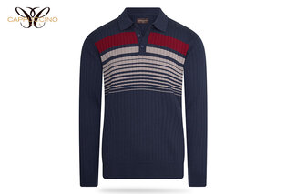 Stijlvolle gestreepte Cappuccino polo met lange mouwen — 2