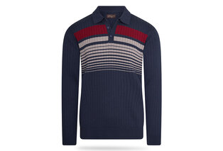 Stijlvolle gestreepte Cappuccino polo met lange mouwen — 8