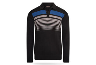 Stijlvolle gestreepte Cappuccino polo met lange mouwen — 9
