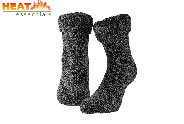 Chaussettes d'intérieur antidérapantes en laine