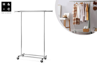Extendable clothing rack