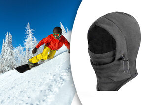 Warme fleece sjaal-muts — 5