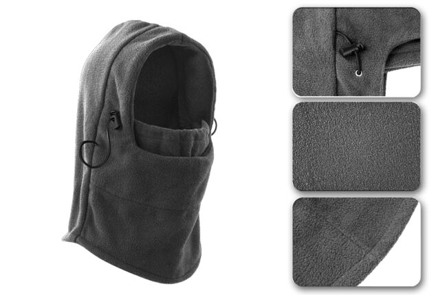 Warme fleece sjaal-muts