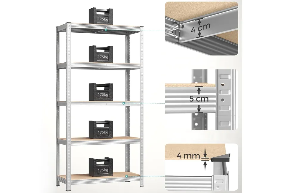 Set van 2 opbergrekken