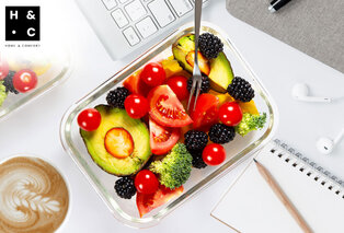 Set di 5 contenitori per alimenti in vetro con coperchio — 4