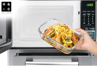 Set di 5 contenitori per alimenti in vetro con coperchio — 5