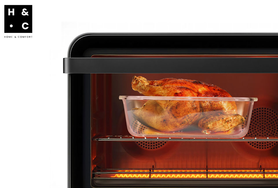 Set di 5 contenitori per alimenti in vetro con coperchio