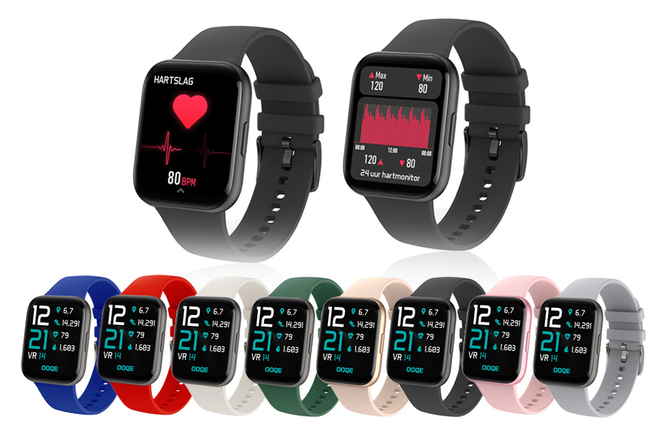 Montre Connectée Homme Femme Smartwatch Sport Tactile Podometre  Cardiofrequencemetre Oxymetre SMS Appel Notification Etanche Chronometre  pour Calories